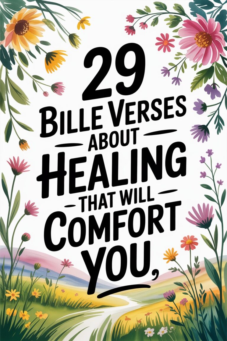29 Bible Verses About Healing That Bring Comfort and Hope – Gospel Grounded